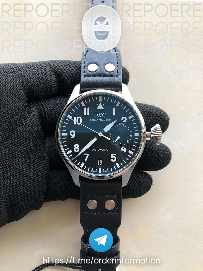 ZF공장 IWC 빅파일럿 IW500901 IWC Big Pilot 블랙다이얼 출고 전 실물 검수사진 2
