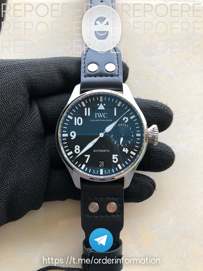 ZF공장 IWC 빅파일럿 IW500901 IWC Big Pilot 블랙다이얼 출고 전 실물 검수사진 3