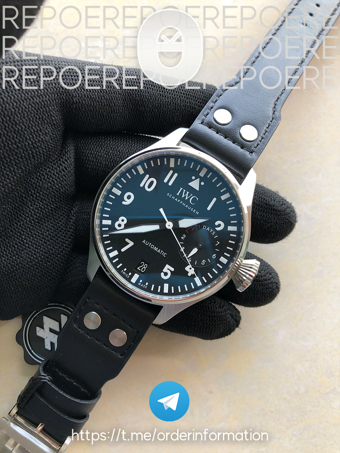 ZF공장 IWC 빅파일럿 IW500901 IWC Big Pilot 블랙다이얼 출고 전 실물 검수사진 4