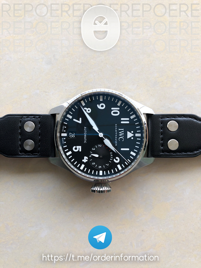 ZF공장 IWC 빅파일럿 IW500901 IWC Big Pilot 블랙다이얼 출고 전 실물 검수사진 5