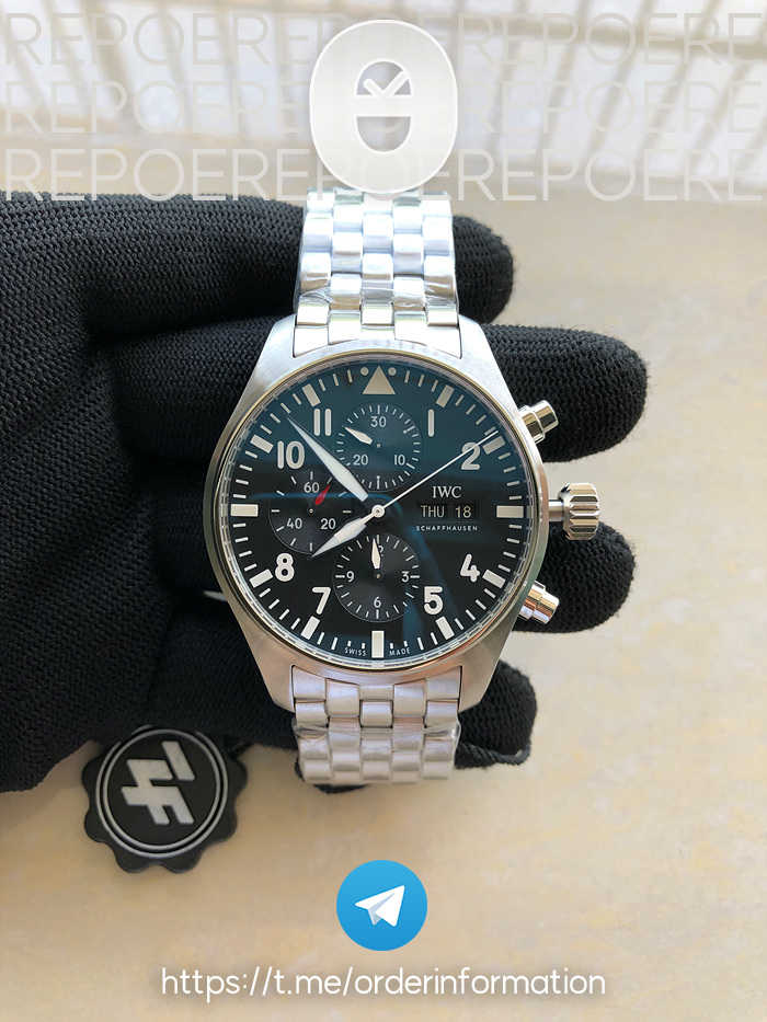 ZF공장 IWC 파일럿 크로노그래프 377710 IWC Pilot Chronograph 377710 출고 전 실물 검수사진 2