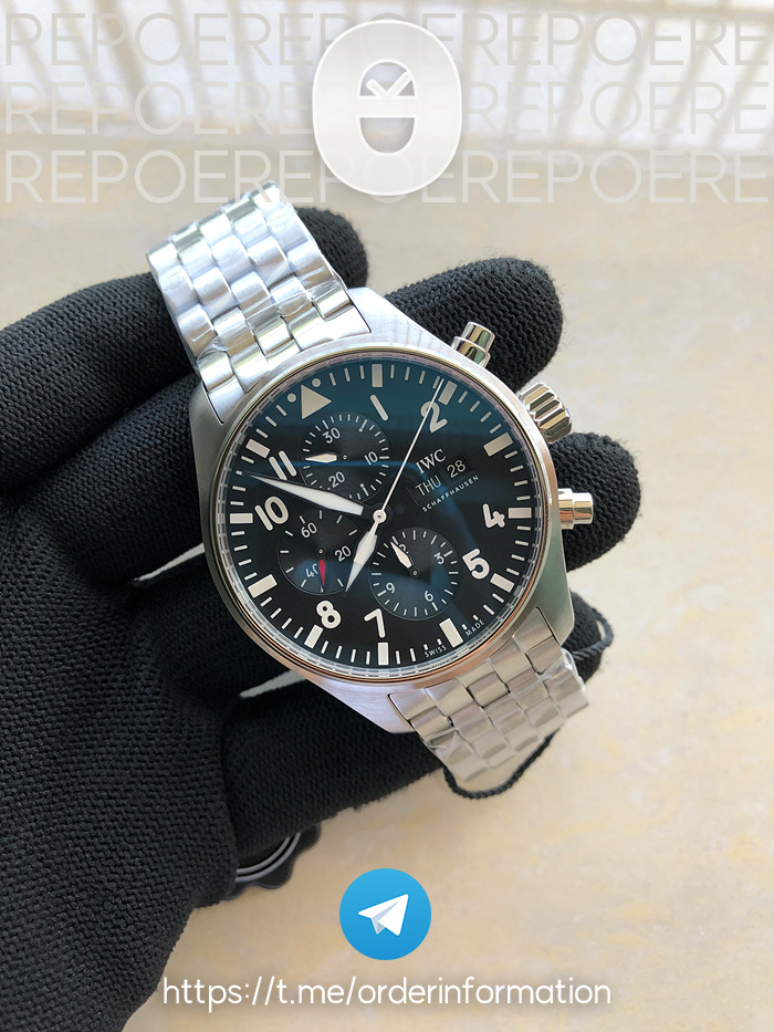 ZF공장 IWC 파일럿 크로노그래프 377710 IWC Pilot Chronograph 377710 출고 전 실물 검수사진 3