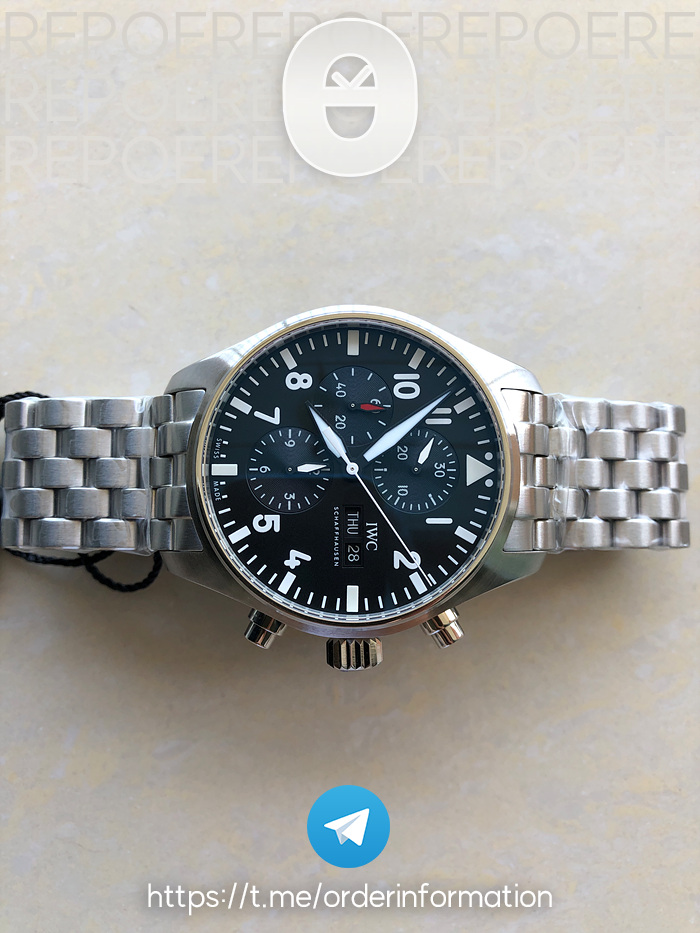 ZF공장 IWC 파일럿 크로노그래프 377710 IWC Pilot Chronograph 377710 출고 전 실물 검수사진 5