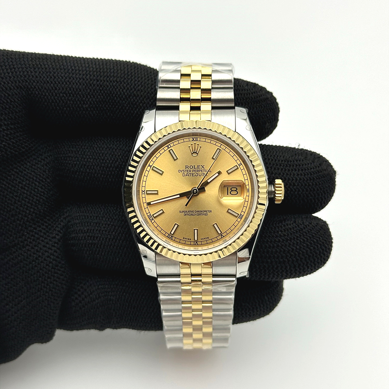 BP공장 롤렉스 데이저스트 36 옐로우골드콤비 샴페인다이얼 브레이슬릿 Rolex DateJust YG Combi&Champagne Dial V2 출고 전 실물 검수사진 2