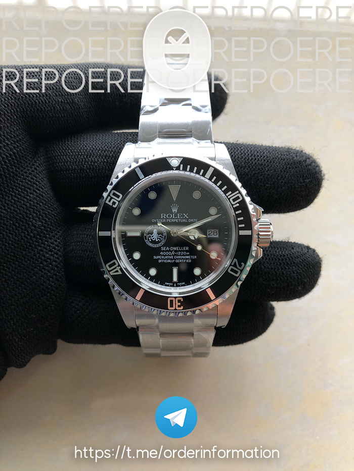 BP 롤렉스 클래식 씨드웰러 POLIZA CLASSIC SEA DWELLER POLIZIA SS BLACK DIAL ON SS BRACELET A2824 출고 전 실물 검수사진 2