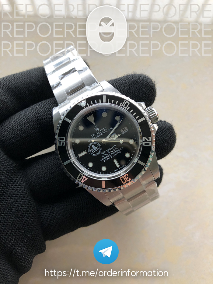BP 롤렉스 클래식 씨드웰러 POLIZA CLASSIC SEA DWELLER POLIZIA SS BLACK DIAL ON SS BRACELET A2824 출고 전 실물 검수사진 3