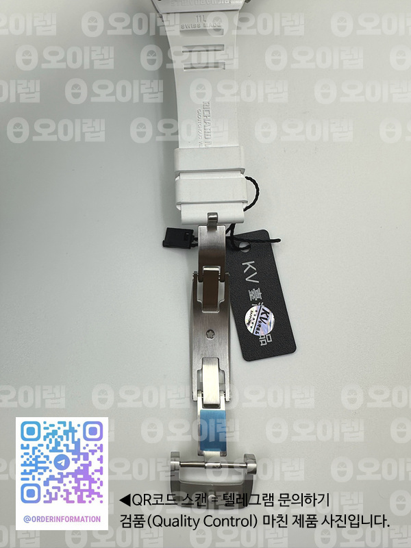 KU공장 리차드밀 RM011 블루마커 카본케이스 세라믹베젤 스켈레톤다이얼 러버스트랩 RM011 CARBON CASE (BLUE MARKERS) CHRONOGRAPH WHITE CERAMIC BEZEL SKELETON DIAL ON WHITE RUBBER STRAP A7750 KV공장 출고 전 실물 검수사진 12