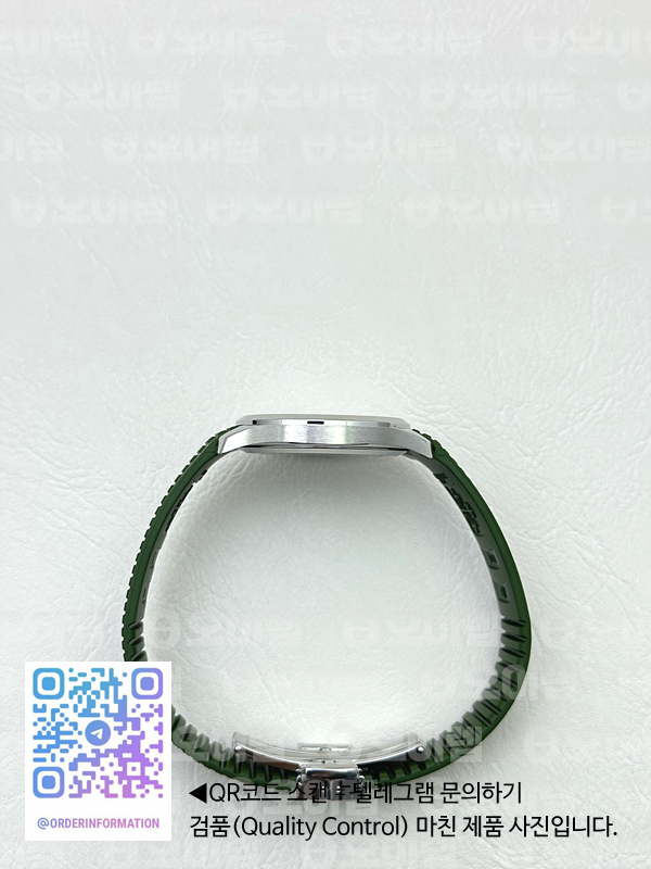 KM공장 파텍필립 아쿠아넛 5167 스틸 그린다이얼 러버스트랩 Aquanaut 5167 SS Green Textured Dial on Green Rubber Strap A324 출고 전 실물 검수사진 8