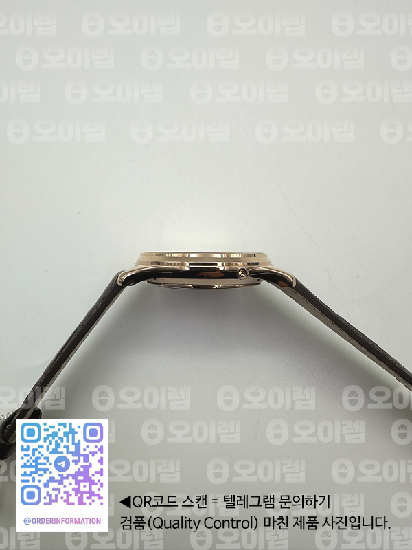 ZF공장 예거르쿨트르 마스터 울트라씬 문페이즈 로즈골드 화이트다이얼 Master Ultra Thin Moon 1362520 RG White Dial on Brown Leather Strap A925 출고 전 실물 검수사진 7