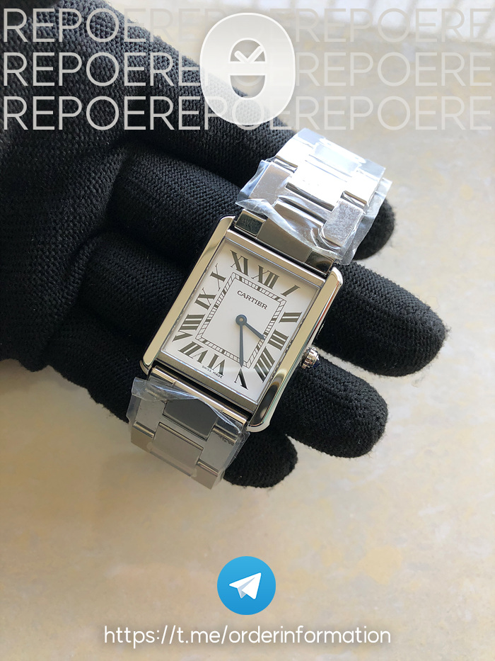GP공장 까르띠에 탱크솔로 27MM Tank Solo SS White Dial on SS Bracelet Ronda Quartz 출고 전 실물 검수사진 3