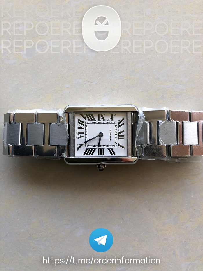 GP공장 까르띠에 탱크솔로 27MM Tank Solo SS White Dial on SS Bracelet Ronda Quartz 출고 전 실물 검수사진 4