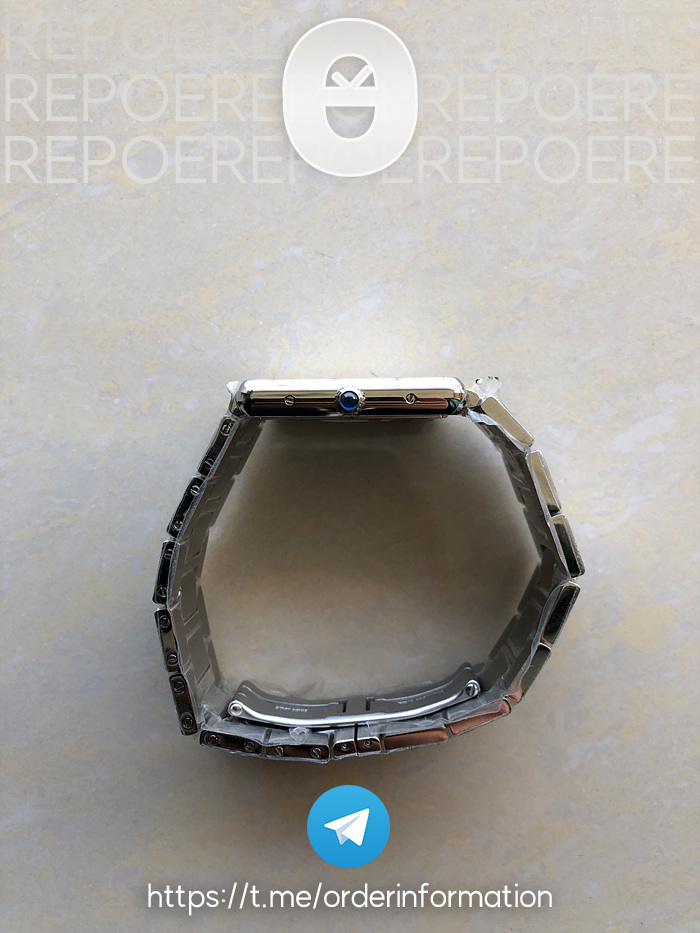 GP공장 까르띠에 탱크솔로 27MM Tank Solo SS White Dial on SS Bracelet Ronda Quartz 출고 전 실물 검수사진 5