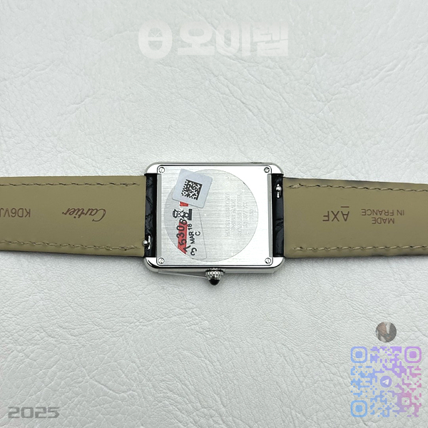 AF공장 까르띠에 탱크솔로 27MM 스틸 화이트다이얼 블랙크로커다일스트랩 출고 전 실물 검수사진 12