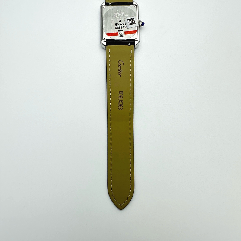 AF공장 까르띠에 탱크솔로 24MM 스틸 화이트다이얼 블랙소가죽스트랩 출고 전 실물 검수사진 9