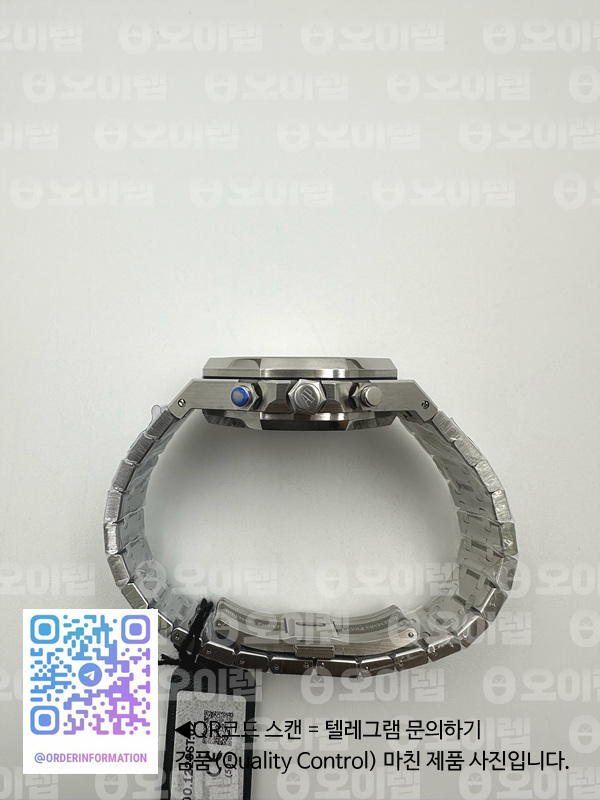 om공장 오데마피게 로얄오크 크로노그래프 26331ST 스틸 화이트앤블랙다이얼 브레이슬릿 Royal Oak Chrono 26331ST SS White/Black Dial on SS Bracelet A7750 출고 전 실물 검수사진 10