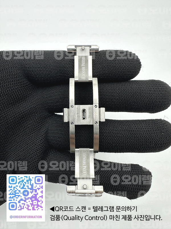 om공장 오데마피게 로얄오크 크로노그래프 26331ST 스틸 화이트앤블랙다이얼 브레이슬릿 Royal Oak Chrono 26331ST SS White/Black Dial on SS Bracelet A7750 출고 전 실물 검수사진 12