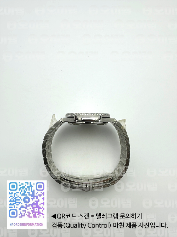 PF공장 파텍필립 노틸러스 5719 스틸 풀다이아몬드셋팅 브레이슬릿 Nautilus 5719/1G SS Full Diamond Full Diamond Bracelet A324 Clone 출고 전 실물 검수사진 9