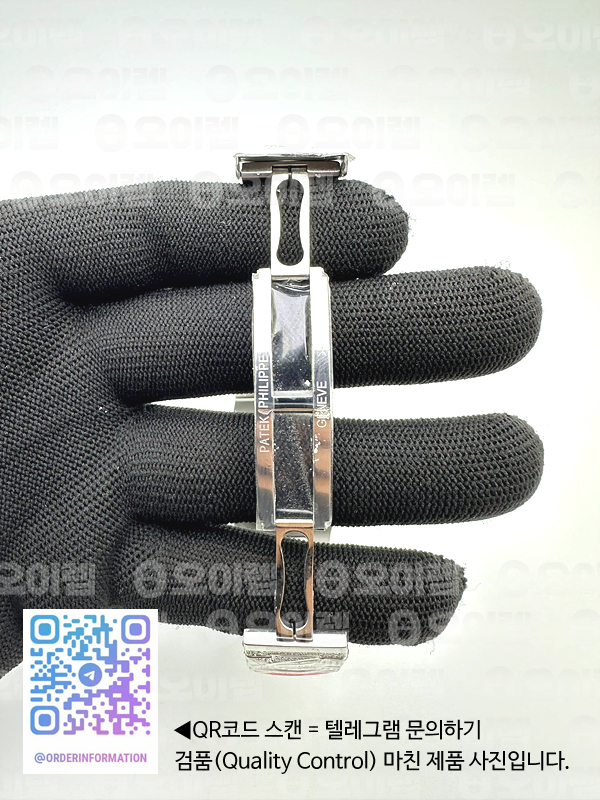 PF공장 파텍필립 노틸러스 5719 스틸 풀다이아몬드셋팅 브레이슬릿 Nautilus 5719/1G SS Full Diamond Full Diamond Bracelet A324 Clone 출고 전 실물 검수사진 12