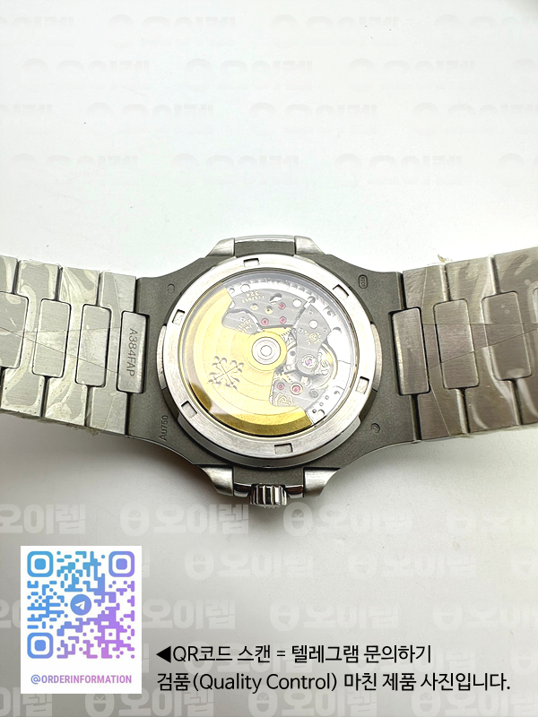 PF공장 파텍필립 노틸러스 5719 스틸 풀다이아몬드셋팅 브레이슬릿 Nautilus 5719/1G SS Full Diamond Full Diamond Bracelet A324 Clone 출고 전 실물 검수사진 13