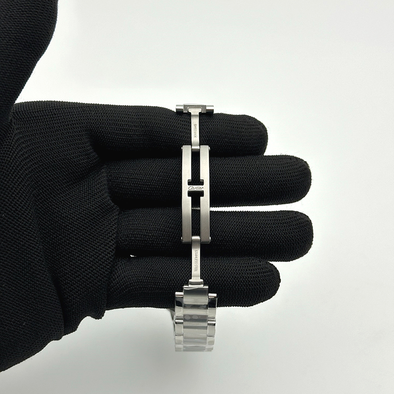 AF공장 까르띠에 발롱블루 33MM 스틸 Ballon Bleu 33mm SS White Textured Dial on SS Bracelet Jap Quartz 출고 전 실물 검수사진 7