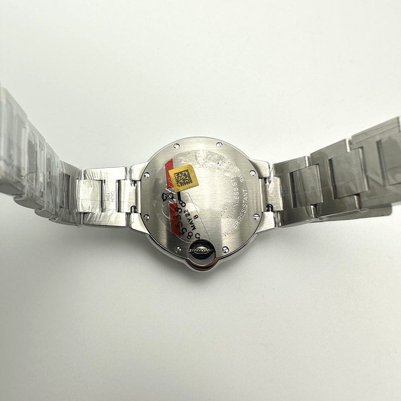AF공장 까르띠에 발롱블루 33MM 스틸 Ballon Bleu 33mm SS White Textured Dial on SS Bracelet Jap Quartz 출고 전 실물 검수사진 10