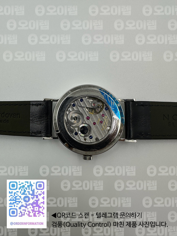 GP공장 노모스 탕겐테 TANGENTE SS CASE WHITE NUMBER MARKERS ON LEATHER ASIAN 2813 출고 전 실물 검수사진 13