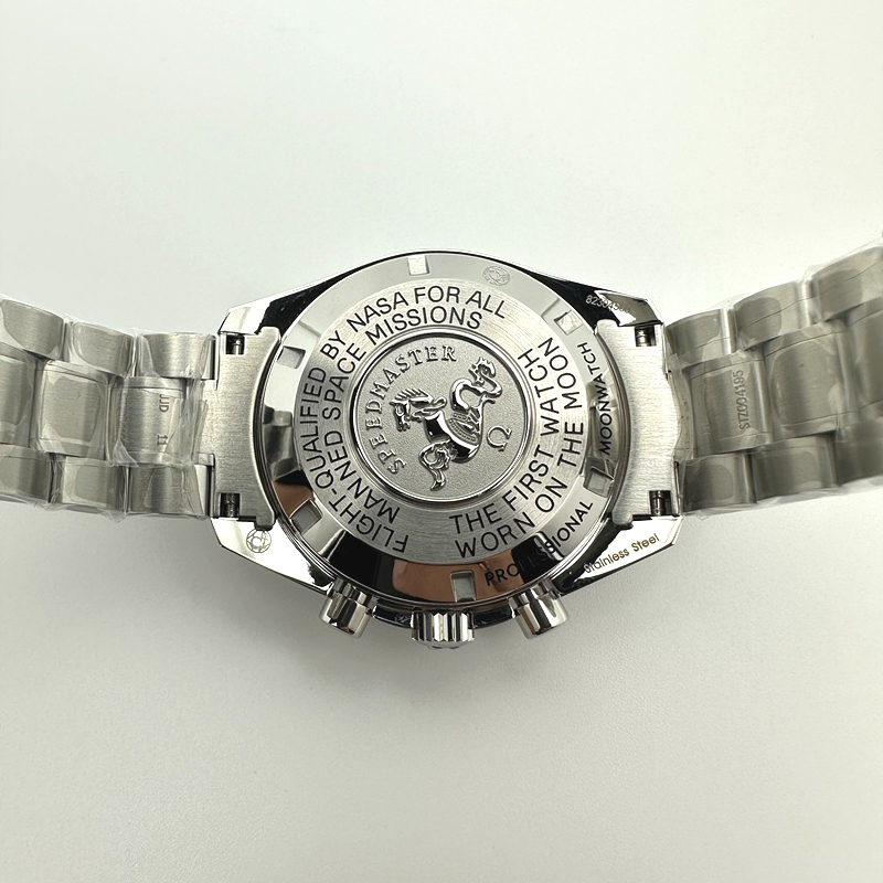 OM공장 오메가 문워치 스피드마스터 프로페셔널 스틸 블랙다이얼 브레이슬릿 SPEEDMASTER PROFESSIONAL SS BLACK DIAL ON SS BRACELET MANUAL WINDING CHRONO MOVEMENT 출고 전 실물 검수사진 10