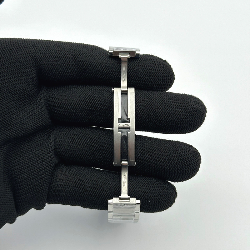 K11공장 까르띠에 탱크 프랑세즈 레이디즈 20.3 스틸 화이트다이얼 다이아베젤 브레이슬릿 Tank Francaise Ladies 20.3mm SS White Dial Diamonds Bezel on SS Bracelet Ronda Quartz 출고 전 실물 검수사진 7