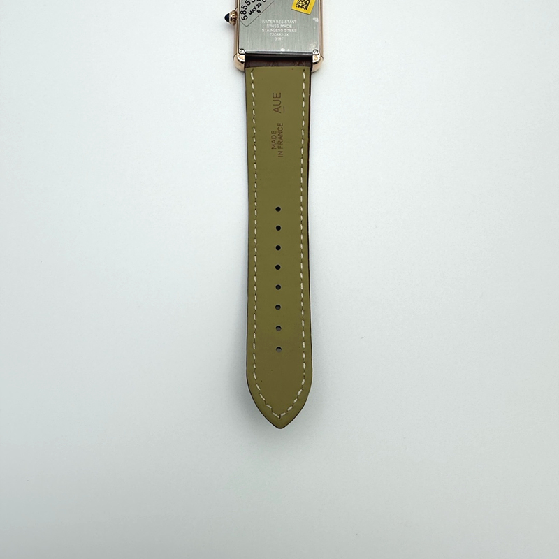 AF공장 까르띠에 탱크솔로 27 라지 로즈골드금장 화이트다이얼 가죽스트랩 TANK SOLO LADIES 27MM RG WHITE DIAL ON BROWN LEATHER STRAP RONDA QUARTZ 출고 전 실물 검수사진 10