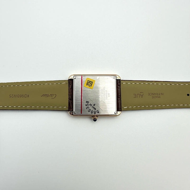AF공장 까르띠에 탱크솔로 27 라지 로즈골드금장 화이트다이얼 가죽스트랩 TANK SOLO LADIES 27MM RG WHITE DIAL ON BROWN LEATHER STRAP RONDA QUARTZ 출고 전 실물 검수사진 12