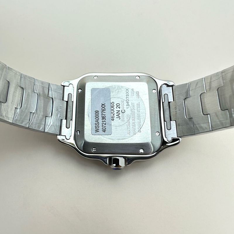 KOR공장 까르띠에 산토스 드 까르띠에 라지 브레이슬릿 SANTOS DE CARTIER LARGE 2018 WHITE DIAL ON SS BRACELET MIYOTA 9015 출고 전 실물 검수사진 12