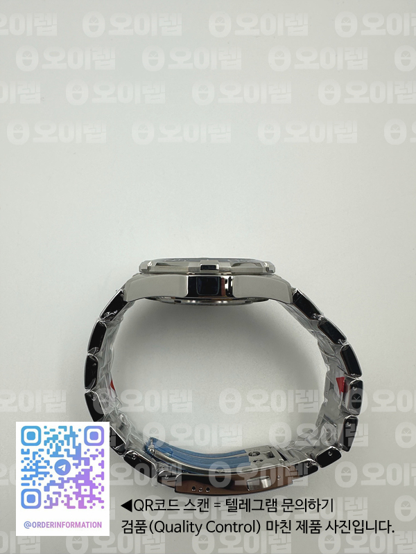 OX공장 태그호이어 아쿠아레이서 칼리버5 43MM 스틸 블루다이얼 더블옐로우 브레이슬릿Aquaracer Calibre 5 SS 43mmCeramic Bezel Blue Dial "Double Yellow" on SS Bracelet SW200 출고 전 실물 검수사진 8