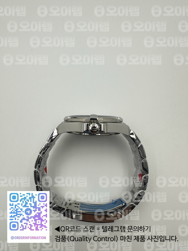OX공장 태그호이어 아쿠아레이서 칼리버5 43MM 스틸 블루다이얼 더블옐로우 브레이슬릿Aquaracer Calibre 5 SS 43mmCeramic Bezel Blue Dial "Double Yellow" on SS Bracelet SW200 출고 전 실물 검수사진 9