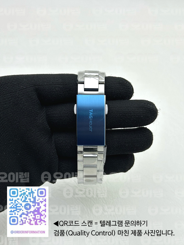 OX공장 태그호이어 아쿠아레이서 칼리버5 41MM 스틸 블랙다이얼 싱글옐로우 브레이슬릿 Aquaracer Calibre 5 SS 41mmCeramic Bezel Black Dial "Single Yellow" on SS Bracelet SW200 출고 전 실물 검수사진 6