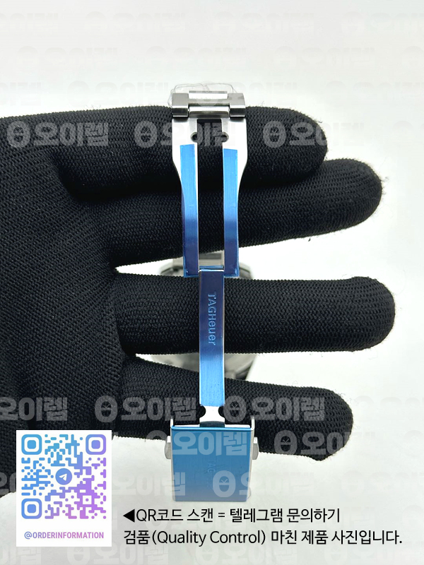 OX공장 태그호이어 아쿠아레이서 칼리버5 41MM 스틸 블랙다이얼 싱글옐로우 브레이슬릿 Aquaracer Calibre 5 SS 41mmCeramic Bezel Black Dial "Single Yellow" on SS Bracelet SW200 출고 전 실물 검수사진 7