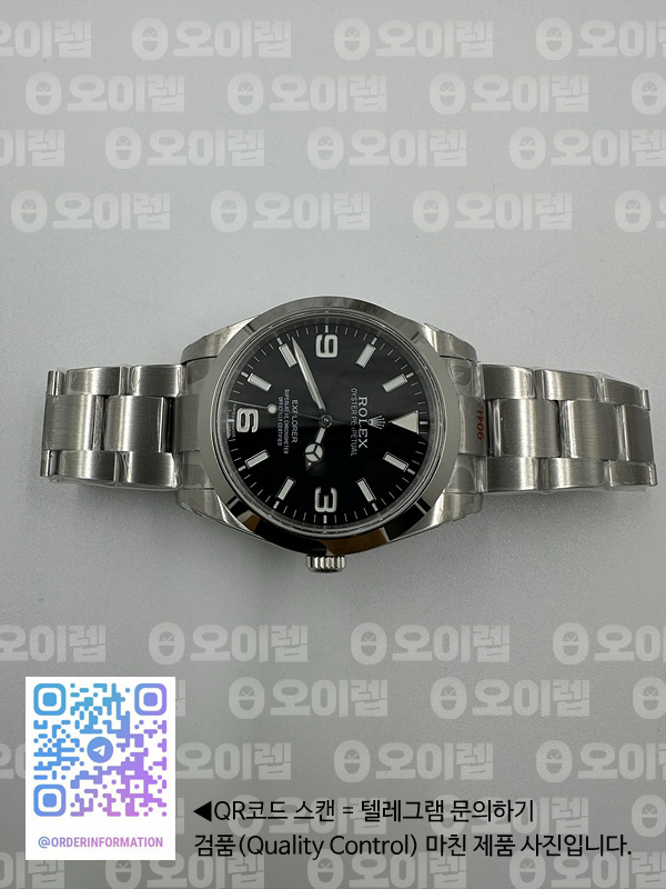 GM공장 롤렉스 904L 익스플로러1 스틸 블랙다이얼 브레이슬릿 Explorer I 214270 39mm Black Dial on SS Bracelet SA3132 출고 전 실물 검수사진 6