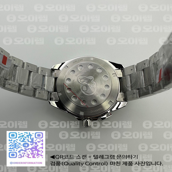 태그호이어 아쿠아레이서 데이트 블랙다이얼 스위스 론다 쿼츠 출고 전 실물 검수사진 13