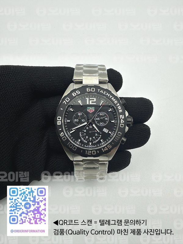 A8공장 태그호이어 포뮬러1 43MM  블랙다이얼 쿼츠 출고 전 실물 검수사진 3