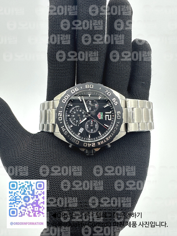 A8공장 태그호이어 포뮬러1 43MM  블랙다이얼 쿼츠 출고 전 실물 검수사진 4