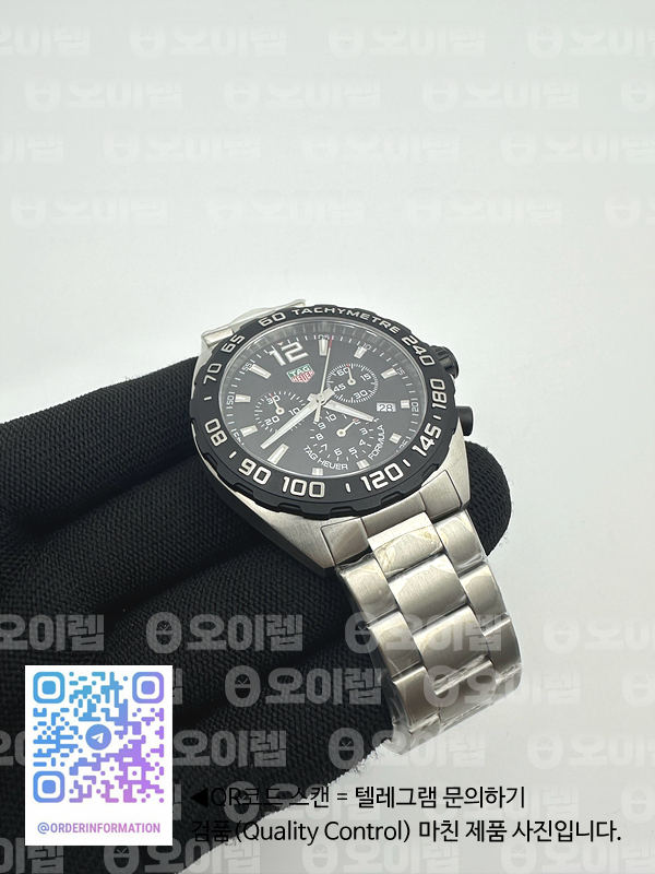 A8공장 태그호이어 포뮬러1 43MM  블랙다이얼 쿼츠 출고 전 실물 검수사진 5