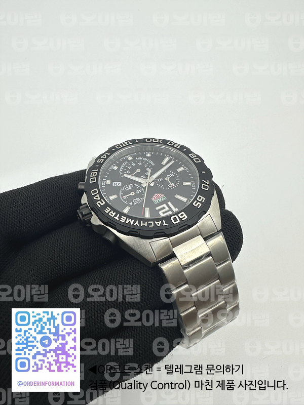 A8공장 태그호이어 포뮬러1 43MM  블랙다이얼 쿼츠 출고 전 실물 검수사진 7