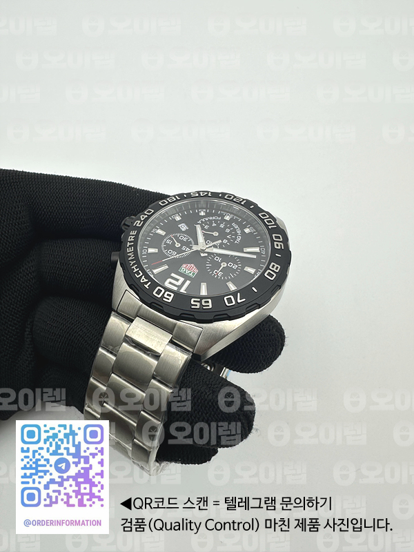 A8공장 태그호이어 포뮬러1 43MM  블랙다이얼 쿼츠 출고 전 실물 검수사진 8