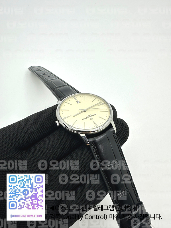FK공장 바쉐론콘스탄틴 패트리모니 화이트다이얼 가죽스트랩 Patrimony Date SS White Dial on Black Leather Strap MIYOTA 9015 출고 전 실물 검수사진 7