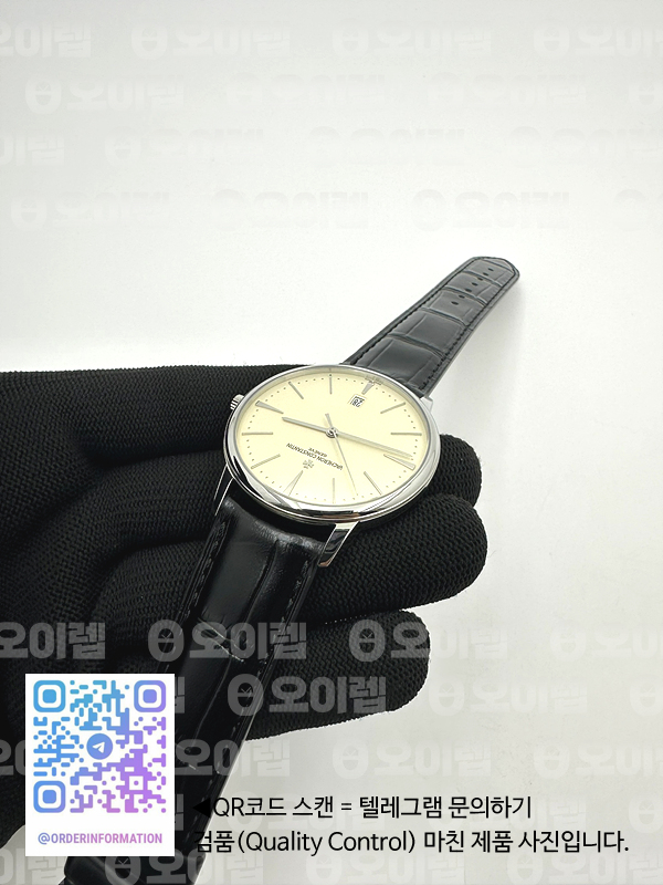 FK공장 바쉐론콘스탄틴 패트리모니 화이트다이얼 가죽스트랩 Patrimony Date SS White Dial on Black Leather Strap MIYOTA 9015 출고 전 실물 검수사진 8