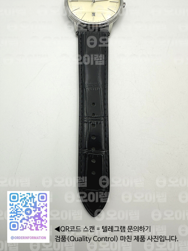 FK공장 바쉐론콘스탄틴 패트리모니 화이트다이얼 가죽스트랩 Patrimony Date SS White Dial on Black Leather Strap MIYOTA 9015 출고 전 실물 검수사진 14