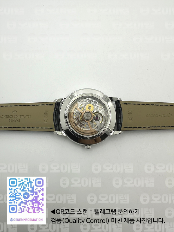 FK공장 바쉐론콘스탄틴 패트리모니 화이트다이얼 가죽스트랩 Patrimony Date SS White Dial on Black Leather Strap MIYOTA 9015 출고 전 실물 검수사진 15