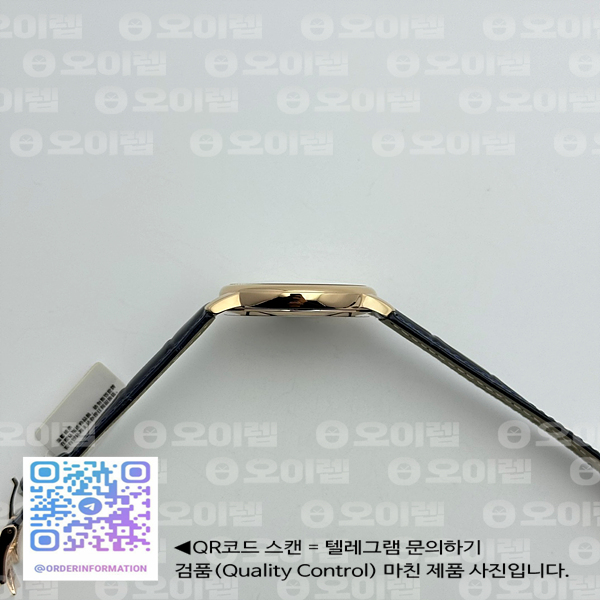 KZ공장 패트리모니 칼라트라바 로즈골드 금통 블루다이얼 블루가죽스트랩 Patrimony Calatrava RG Blue Dial on Blue Leather Strap MIYOTA 9015 출고 전 실물 검수사진 7