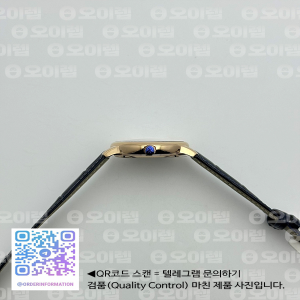 KZ공장 패트리모니 칼라트라바 로즈골드 금통 블루다이얼 블루가죽스트랩 Patrimony Calatrava RG Blue Dial on Blue Leather Strap MIYOTA 9015 출고 전 실물 검수사진 8