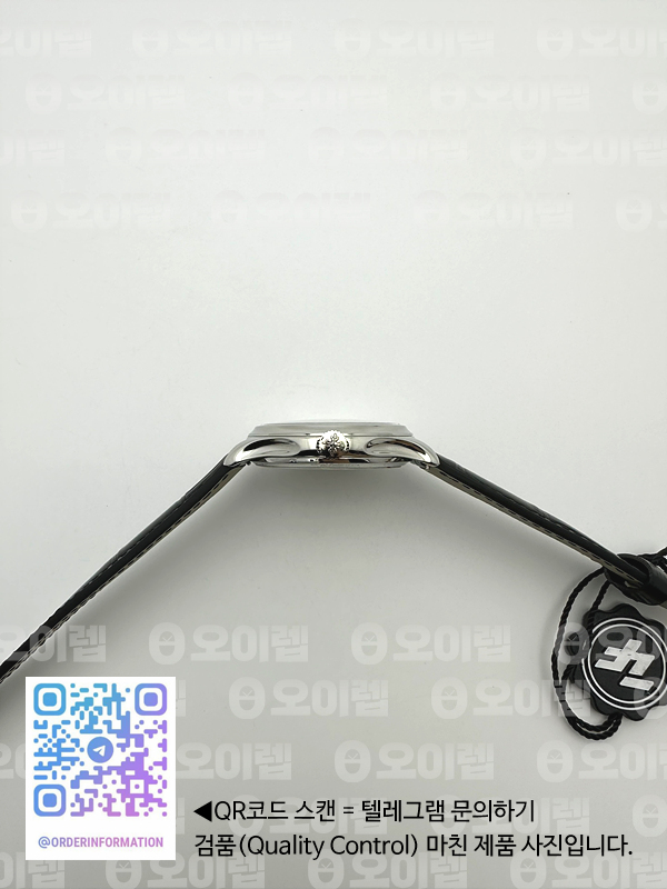 ZF공장 파텍필립 칼라트라바 블랙다이얼 블랙가죽스트랩 Calatrava 5227 SS Black Dial on Black Leather Strap 324CS 출고 전 실물 검수사진 10