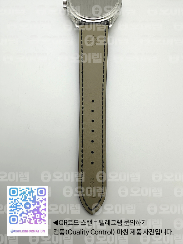 ZF공장 파텍필립 칼라트라바 블랙다이얼 블랙가죽스트랩 Calatrava 5227 SS Black Dial on Black Leather Strap 324CS 출고 전 실물 검수사진 13